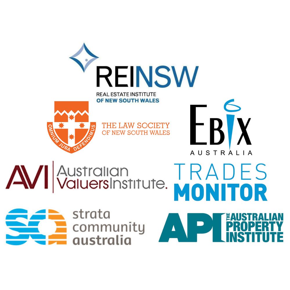 Industry organisation logos displayed by SMSF Property Valuers